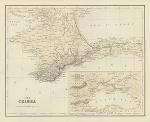 The Crimea; Map of the Black Sea