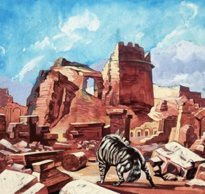 Wild Dog Among the Ruins