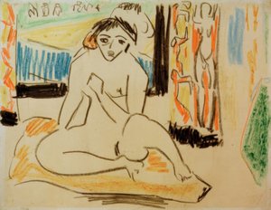 Female Nude in Mirror