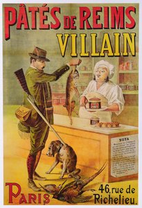 Poster advertising Pates de Reims