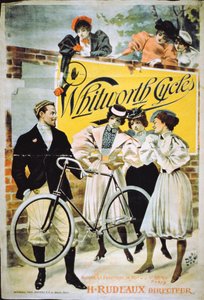 Poster advertising Whitworth Cycles, Paris