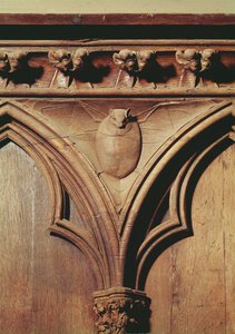 Vampire bat, from a choir stall
