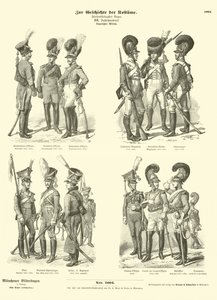 Bavarian Military Uniforms, Early 19th Century