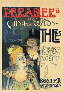 Poster advertising Perarers teas