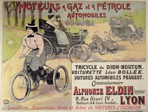 Poster Advertising a Parisian Car Dealer