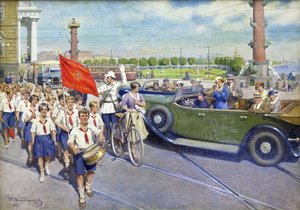 The Foreign Tourists in Leningrad