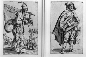 A Beggar and a Hurdy-Gurdy Player
