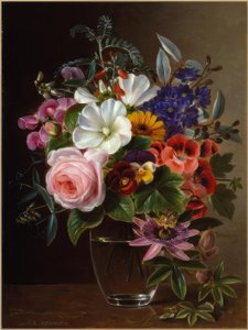 J.L. Jensen, Bouquet of Flowers in a Vase