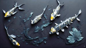 Koi Carp Fish Yellow