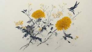 Chrysanthemum Flower in Yellow