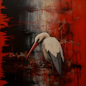 Woman and Stork 2