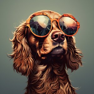 Dog, Cartoon, Sunglasses 4