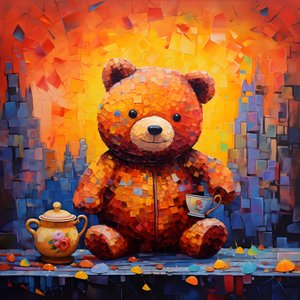 Teddy Bear and Honey Pot