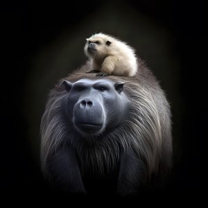 Capybara Mixed with a Silverback Gorilla 2