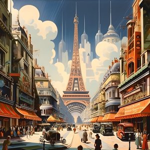 Advertisement Poster, Paris, France 3