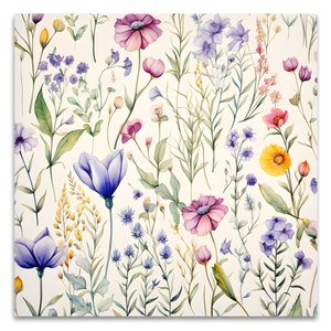 Watercolor Boho Floral Wildflowers 4