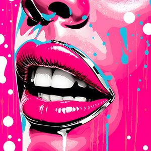 Hot Pink Lips 3