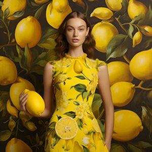 Various Yellow Lemon Motifs 2