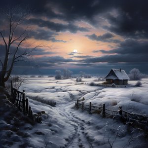 Snowy Landscape. A Mediaeval Farm 1
