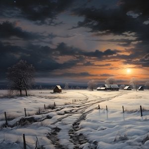 Snowy Landscape. A Mediaeval Farm 2