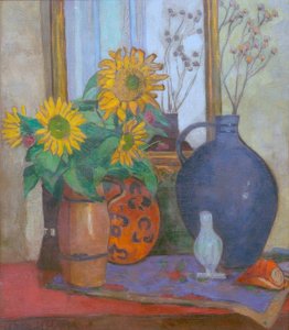 Sunflower with Matisse Bowl