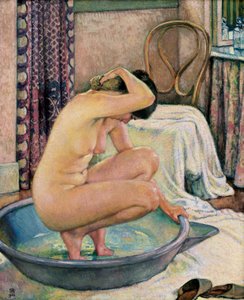 Nude in a basin