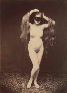 Female Nude with Mask