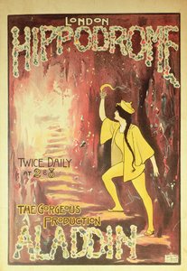 Aladdin: Poster from London Hippodrome