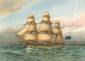 Battle Ship About 1760