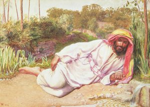 Arab Resting by a Stream