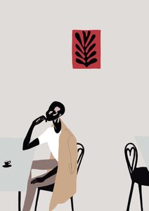 Cafe Scene with Matisse