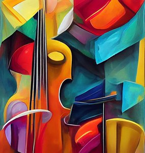 Symphony Painting of Violin