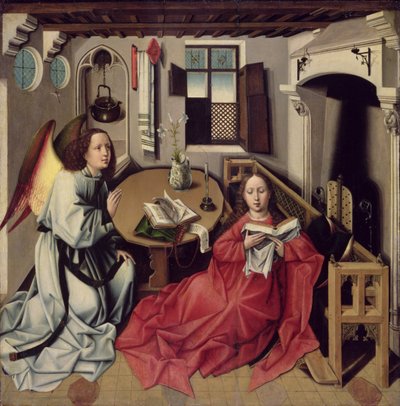 The Annunciation by 13758 1444 Master of Flemalle