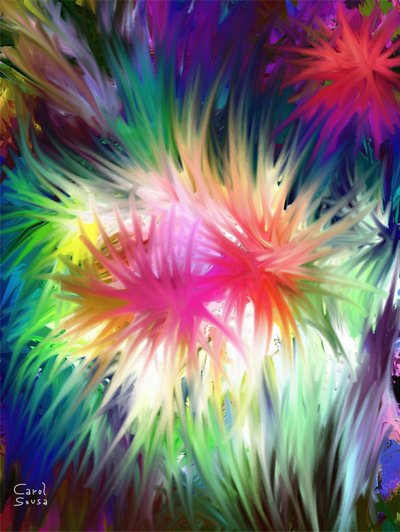 Floral Fantasy #2 by Carol Sousa Cuello