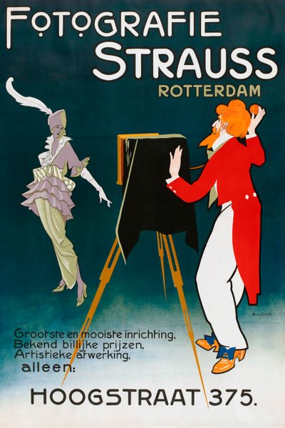 1914 Poster Advertising Photographic Studio by A. von Roessel