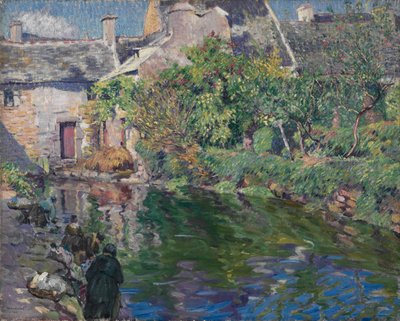 Washerwomen at Goyen by Abel George Warshawsky
