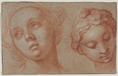 Two Female Heads by Abraham Bloemaert