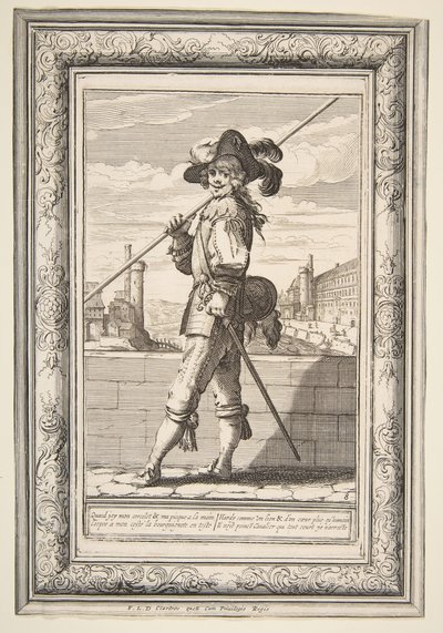 A Pikeman by Abraham Bosse