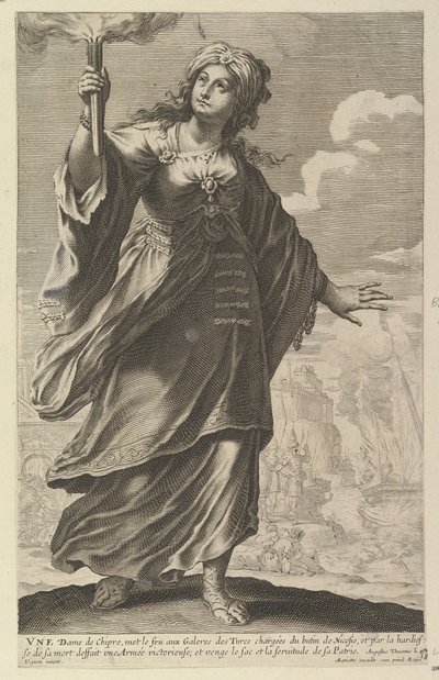 Une Dame de Chypre by Abraham Bosse