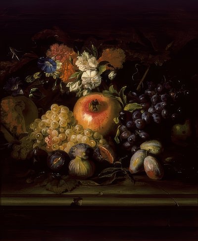 Still Life with Flowers and Fruits by Abraham Brueghel