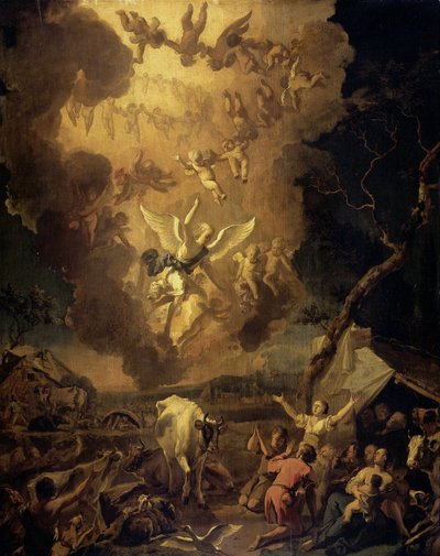 The Annunciation to the Shepherds by Abraham Danielsz. Hondius