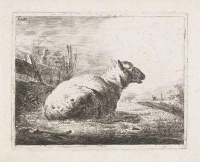 Lying Sheep by Abraham Hendrik Winter
