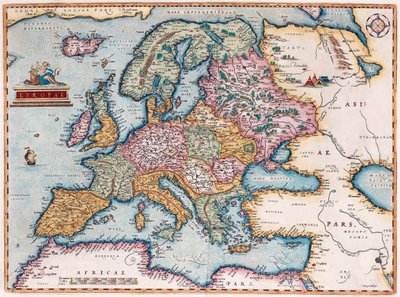 Europae From: Theatrum Orbis Terrarum by Abraham Ortelius