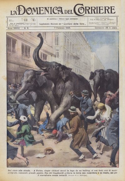 From the Circus to the Street by Achille Beltrame