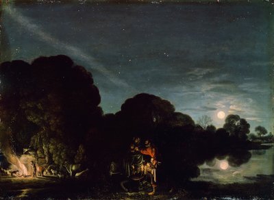 The Flight into Egypt by Adam Elsheimer