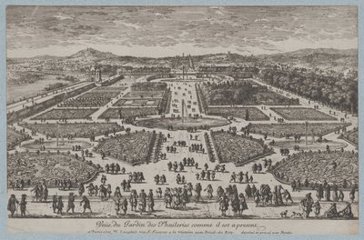 The Tuileries Garden, 1680 by Adam Perelle