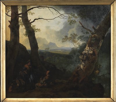 Southern Landscape with Herdsmen by Adam Pijnacker