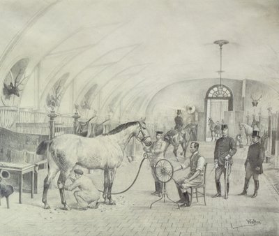 The Royal Stables: morning grooming by Adele Walter