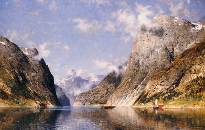 A Norwegian Fjord by Adelsteen Normann
