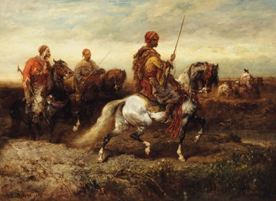 Arab Horsemen by Adolf Schreyer